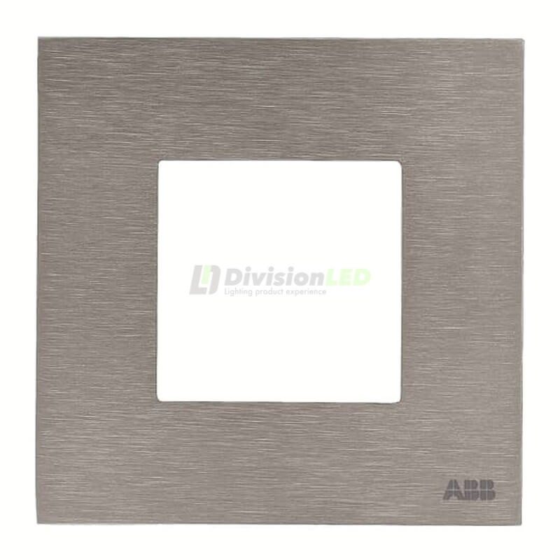 Niessen Zenit N2271 OX Marco 1 elemento 2 módulos acero inoxidable efecto flotante