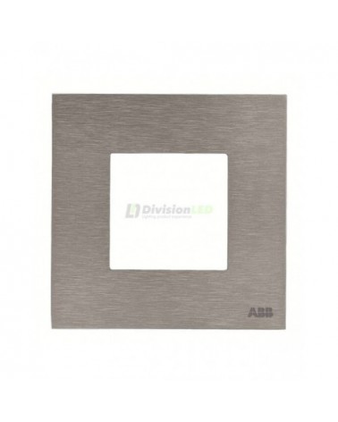 Niessen Zenit N2271 OX Marco 1 elemento 2 módulos acero inoxidable efecto flotante