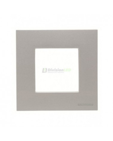 Niessen Zenit N2271.1 PL Marco básico 1 elemento 2 módulos plata