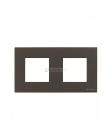 Niessen Zenit N2272 AN Marco 2 elementos antracita efecto flotante