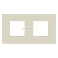 Niessen Zenit N2272 CB Marco 2 elementos cristal blanco efecto flotante