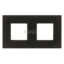 Niessen Zenit N2272 CN Marco 2 elementos cristal negro efecto flotante