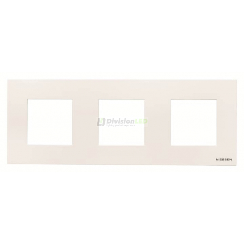 Niessen Zenit N2273 BL Marco 3 elementos blanco efecto flotante