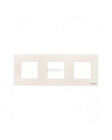 Niessen Zenit N2273 BL Marco 3 elementos blanco efecto flotante