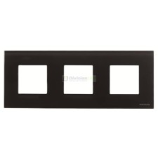 Niessen Zenit N2273 CN Marco 3 elementos cristal negro efecto flotante