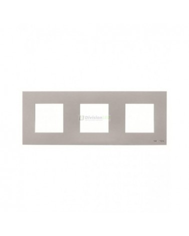 Niessen Zenit N2273.1 PL Marco básico 3 elementos plata