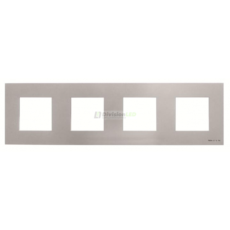 Niessen Zenit N2274.1 PL Marco básico 4 elementos plata