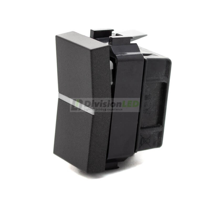 Interruptor monopolar Niessen Zenit N2101 AN módulo estrecho antracita