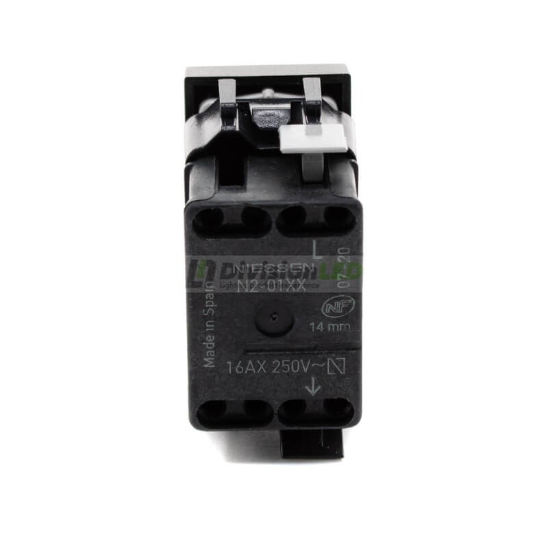 Interruptor monopolar Niessen Zenit N2101 AN módulo estrecho antracita