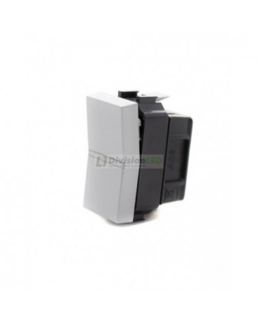 Niessen Zenit N2101 PL Interruptor monopolar módulo estrecho plata