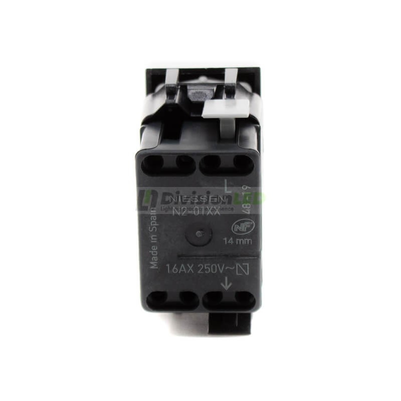 Niessen Zenit N2101 PL Interruptor monopolar módulo estrecho plata