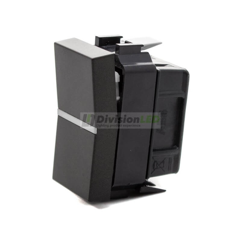 Conmutador Niessen Zenit N2102 AN módulo estrecho antracita