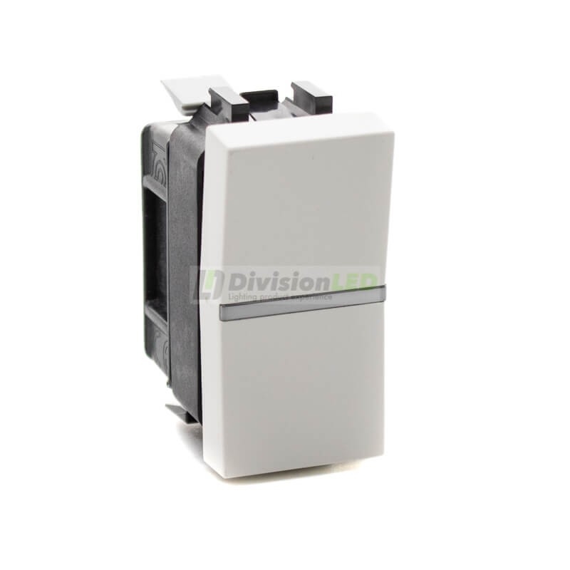 Conmutador Niessen Zenit N2102 BL módulo estrecho blanco