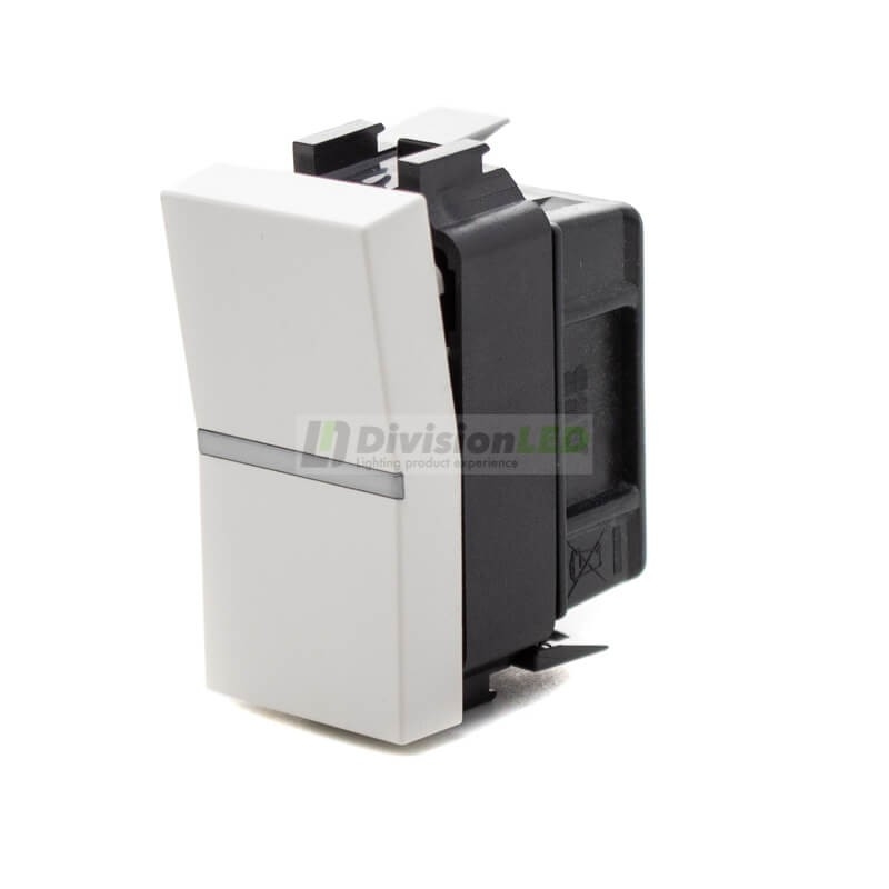 Conmutador Niessen Zenit N2102 BL módulo estrecho blanco