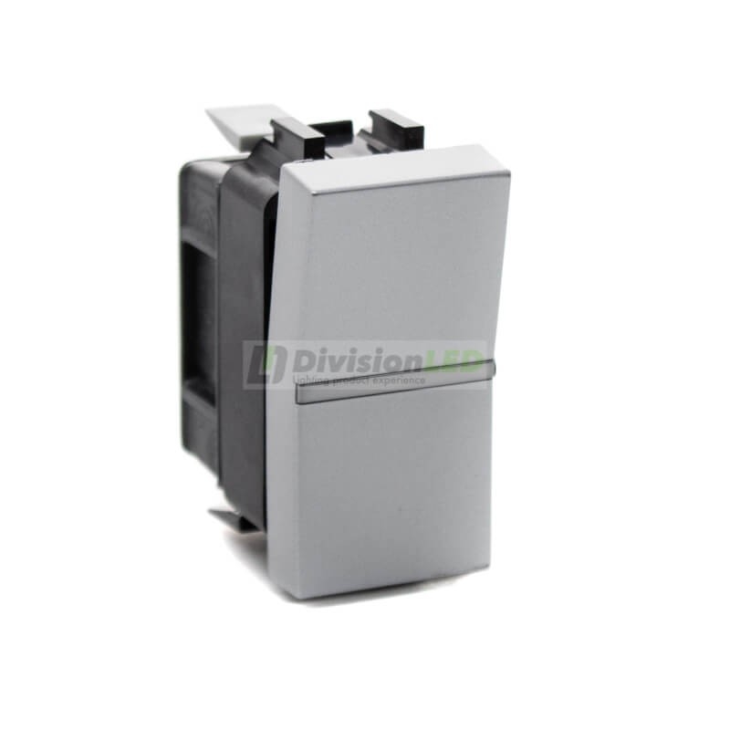 Niessen Zenit N2102 PL Conmutador módulo estrecho plata