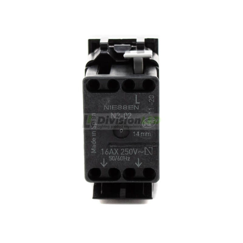 Niessen Zenit N2102 PL Conmutador módulo estrecho plata