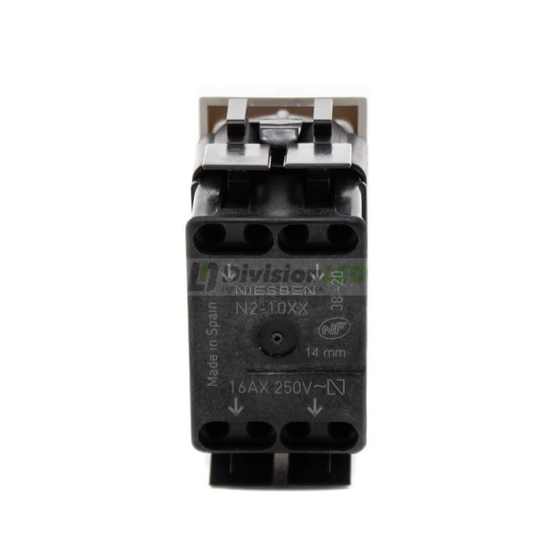 Cruzamiento Niessen Zenit N2110 BL módulo estrecho blanco