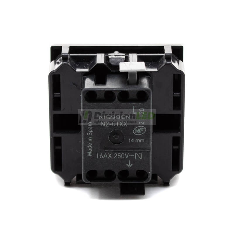 Interruptor monopolar Niessen Zenit N2201 AN módulo ancho antracita