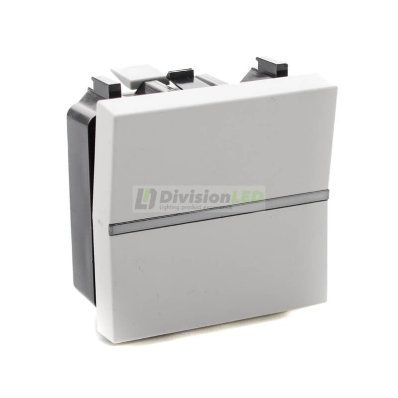 Interruptor monopolar Niessen Zenit N2201 BL módulo ancho blanco