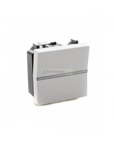 Interruptor monopolar Niessen Zenit N2201 BL módulo ancho blanco