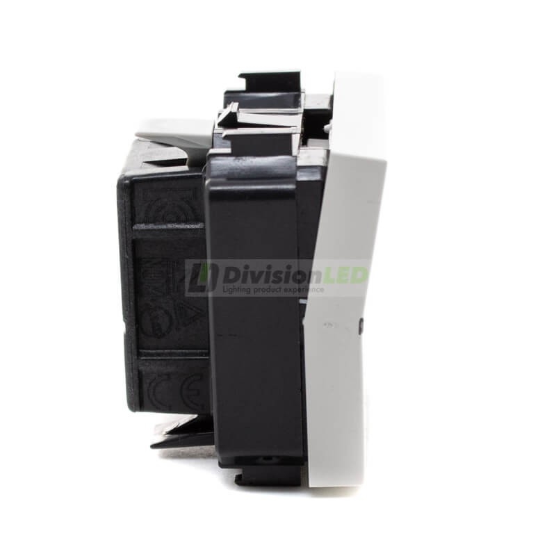 Interruptor monopolar Niessen Zenit N2201 BL módulo ancho blanco