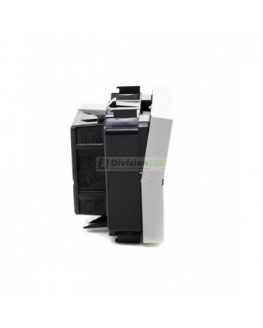 Interruptor monopolar Niessen Zenit N2201 BL módulo ancho blanco