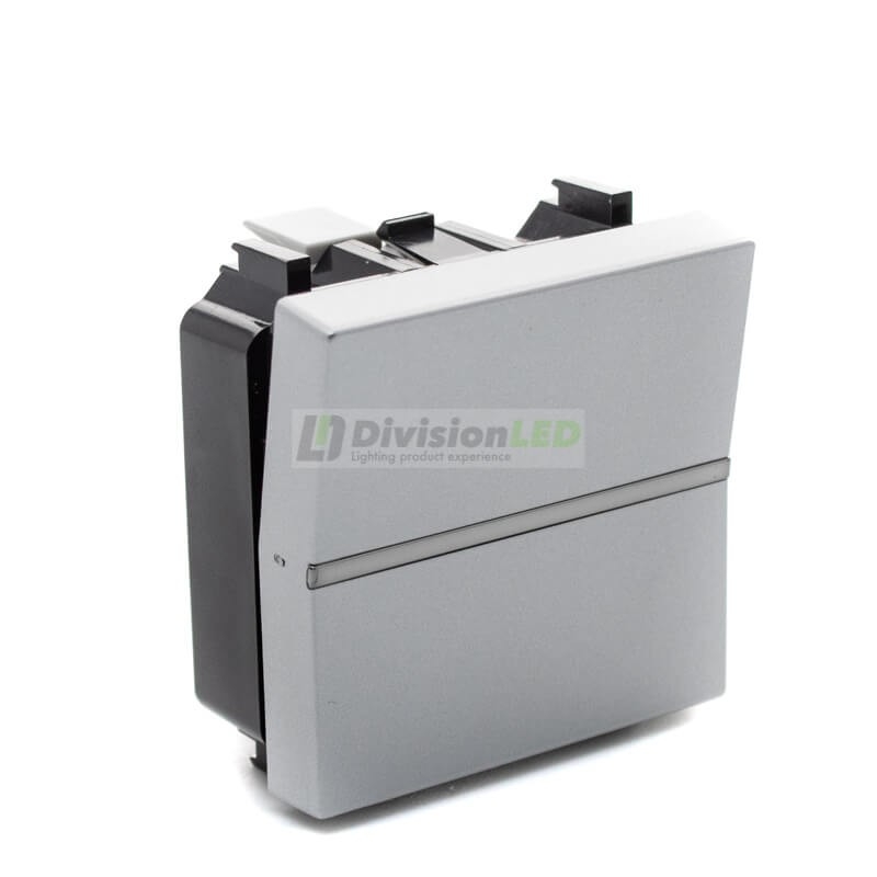 Niessen Zenit N2201 PL Interruptor monopolar módulo ancho plata