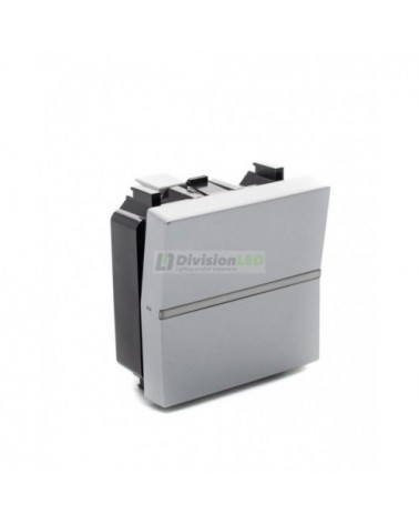 Niessen Zenit N2201 PL Interruptor monopolar módulo ancho plata