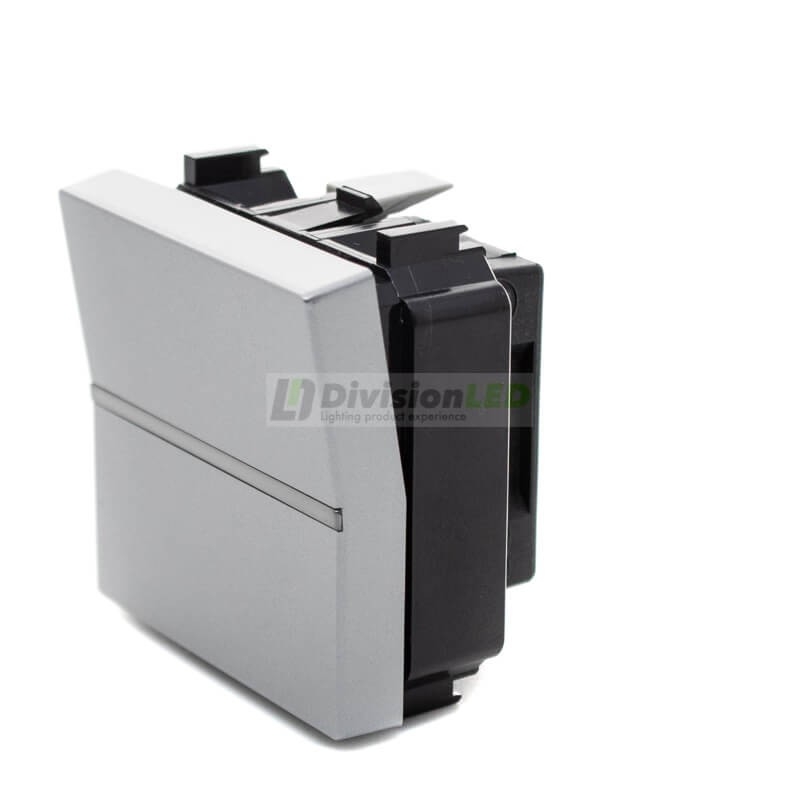 Niessen Zenit N2201 PL Interruptor monopolar módulo ancho plata