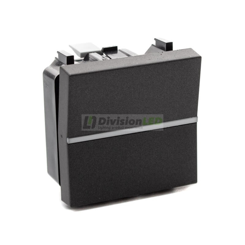 Conmutador Niessen Zenit N2202 AN módulo ancho antracita