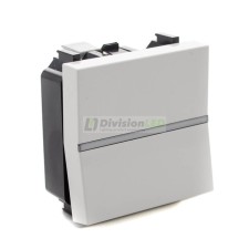 Conmutador Niessen Zenit N2202 BL módulo ancho blanco