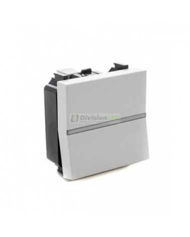 Conmutador Niessen Zenit N2202 BL módulo ancho blanco