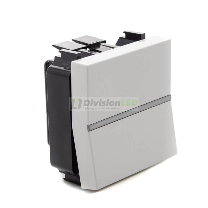 Cruzamiento Niessen Zenit N2210 BL módulo ancho blanco