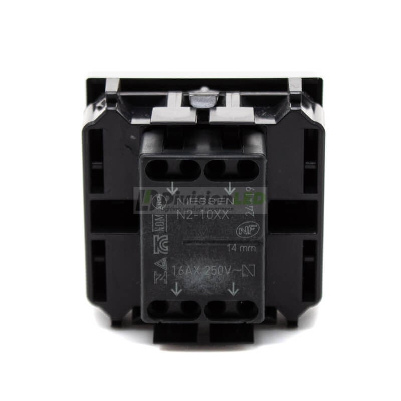 Niessen Zenit N2210 PL Cruzamiento módulo ancho plata