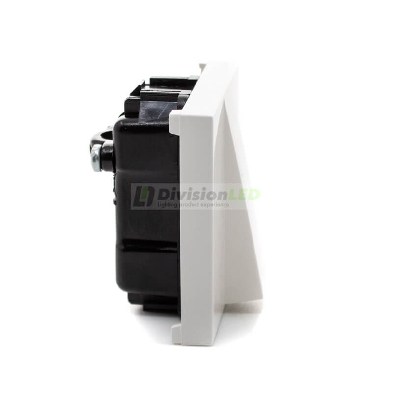 Salida de cables Niessen Zenit N2207 BL módulo ancho blanco