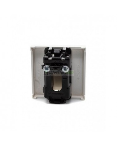 Salida de cables Niessen Zenit N2207 BL módulo ancho blanco