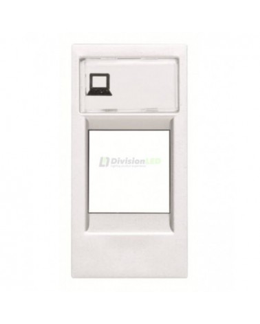 Niessen Zenit N2118.1 BL Tapa conector RJ45 módulo estrecho blanco