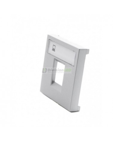 Niessen Zenit N2218.1 PL Tapa conector RJ45 módulo ancho plata