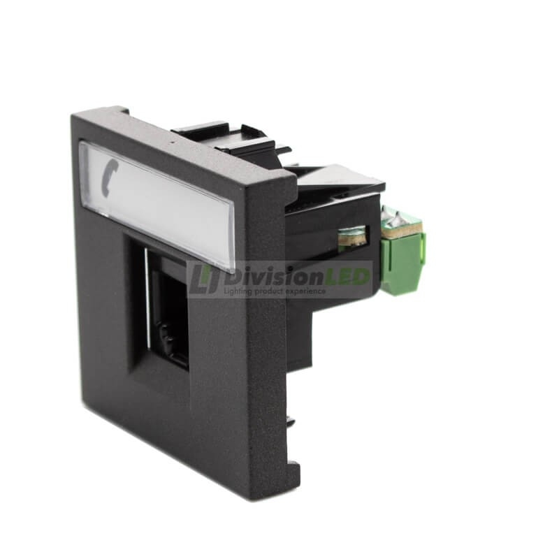 Toma telefónica Niessen Zenit N2217.6 AN 6 contactos RJ12 módulo ancho antracita