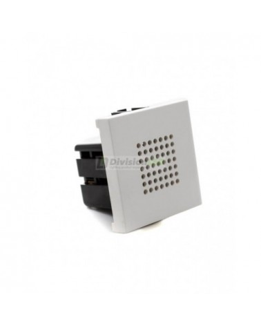 Zumbador Niessen Zenit N2219 BL módulo ancho blanco