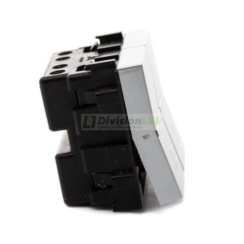 Niessen Zenit N2244 PL Doble pulsador persianas módulo ancho plata