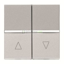 Niessen Zenit N2244.1 PL Doble interruptor persianas módulo ancho plata