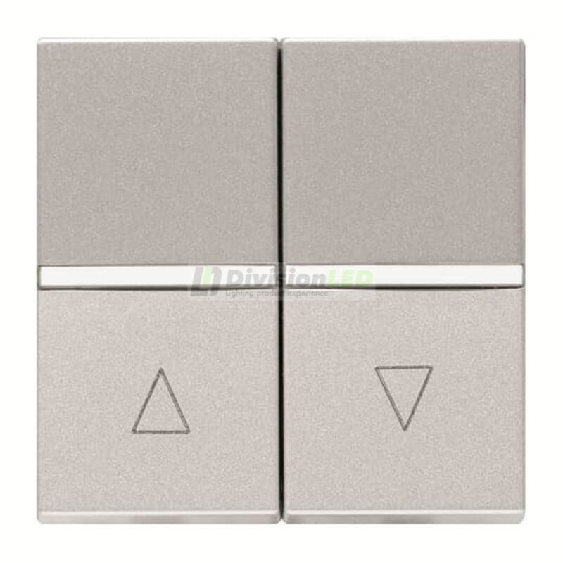 Niessen Zenit N2244.1 PL Doble interruptor persianas módulo ancho plata