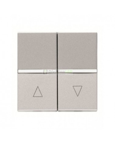 Niessen Zenit N2244.1 PL Doble interruptor persianas módulo ancho plata