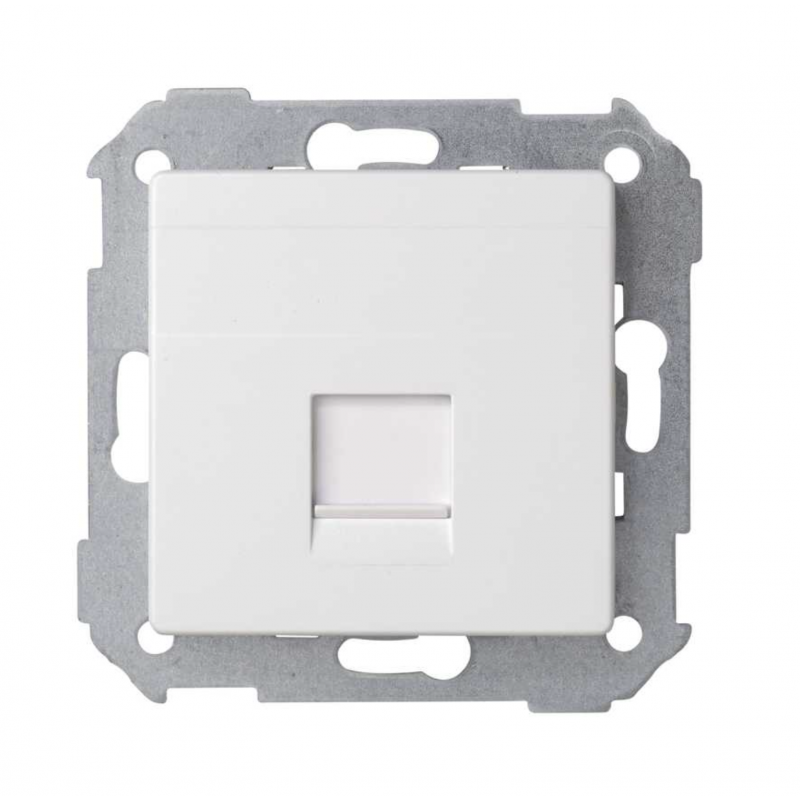 Simon 82005-30 Placa de Voz y Datos RJ45 Blanco - DivsionLED