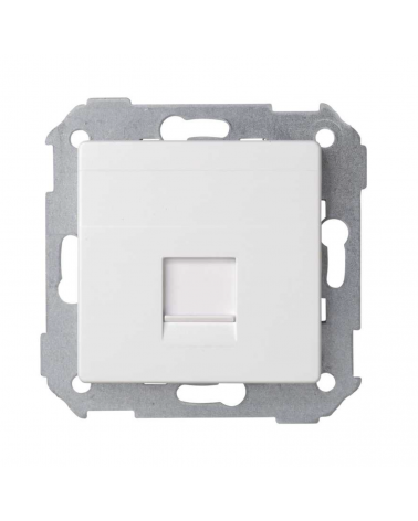 Simon 82005-30 Placa de Voz y Datos RJ45 Blanco - DivsionLED