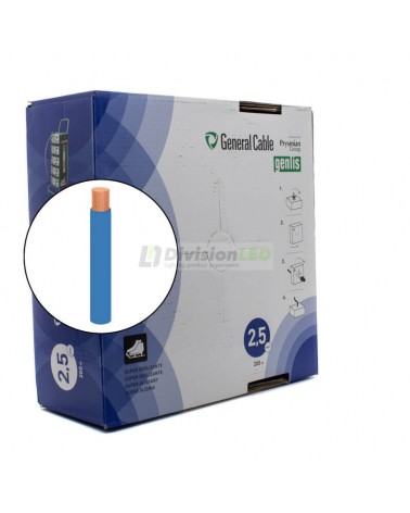 General Cable Genlis-F 1x2.5mm² H07V-K Cable flexible normal azul 200m