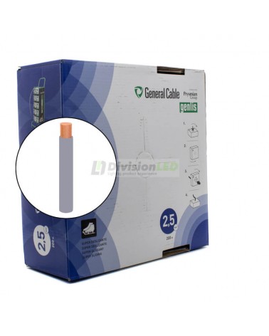 General Cable Genlis-F 1x2.5mm² H07V-K Cable flexible normal gris 200m