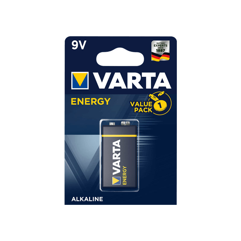 Pila alcalina Varta 6LR61 9V HighEnergy - ¡Descúbrelas! - DivisionLED