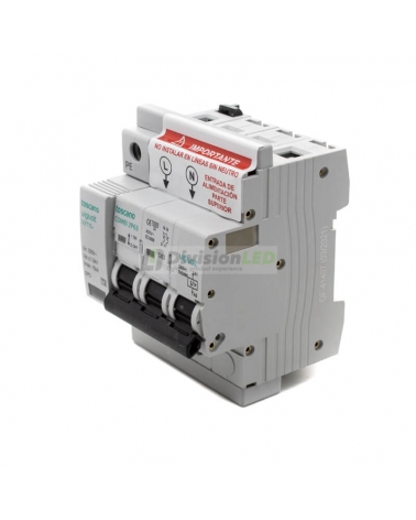 TOSCANO 10002473 COMBI 2P63T15 Protector sobretensión permanente y transitoria + IGA monofásico 2x63A
